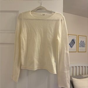 Brandy Melville Elegant Cream Women's Top